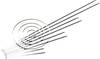 HellermannTyton 111-01552 MST700S Serre-câble 700 mm 5.90 mm argent avec fermeture à billes, stabilisé à la chaleur 1 pc(s)