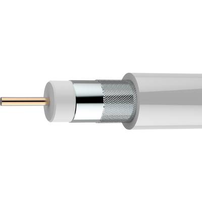Câble coaxial  Axing SKB 89-03 75 Ω 90 dB blanc Marchandise vendue au mètre