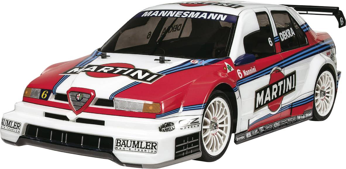 Tamiya TT-02 Alfa Romeo 155 Martini brushed 1:10 Auto RC électrique Voiture de tourisme 4 roues motrices (4WD) kit à monter