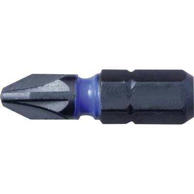 Embout Phillips avec renfort en caoutchouc bleu, adapté pour tournevis.