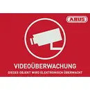 ABUS AU1420 Etiquette d'avertissement vidéosurveillance Langues allemand (l x H) 14.8 cm x 10.5 cm