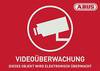 ABUS AU1420 Etiquette d'avertissement vidéosurveillance Langues allemand (l x H) 14.8 cm x 10.5 cm