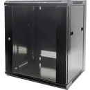 Intellinet 711777 Boîtier mural 19" (l x H x P) 570 x 500 x 450 mm 9 UH noir (RAL 9005)