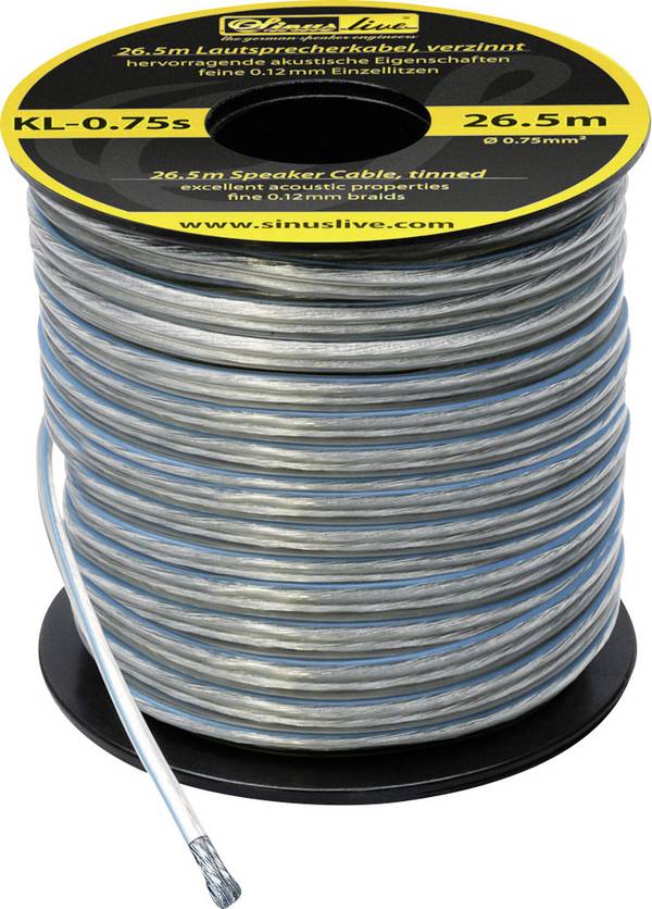 Set de connexion pour ampli HiFi auto Sinustec KL-0,75s