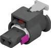 TE Connectivity Boîtier femelle pour câble série MCON 1.2 Nbr total de pôles 2 1-1718643-1 1 pc(s)