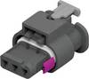 TE Connectivity Boîtier femelle pour câble série MCON 1.2 Nbr total de pôles 3 1-1718644-1 1 pc(s)