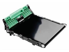 Un toner noir avec une poignée verte, disposé horizontalement. Adapté à certains modèles d'imprimantes laser.