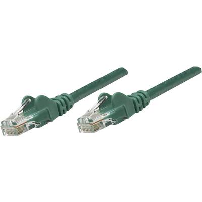 Intellinet 735582 RJ45 Câble réseau, câble patch CAT 6 S/FTP 5.00 m vert contacts dorés 1 pc(s)