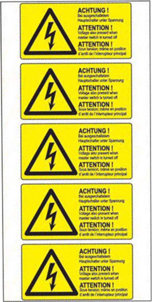 Etiquette combinée dans l'électrotechnique 74 x 37 mm TE Connectivity ESSW 1768020-3 74 mm x 37 mm  ()