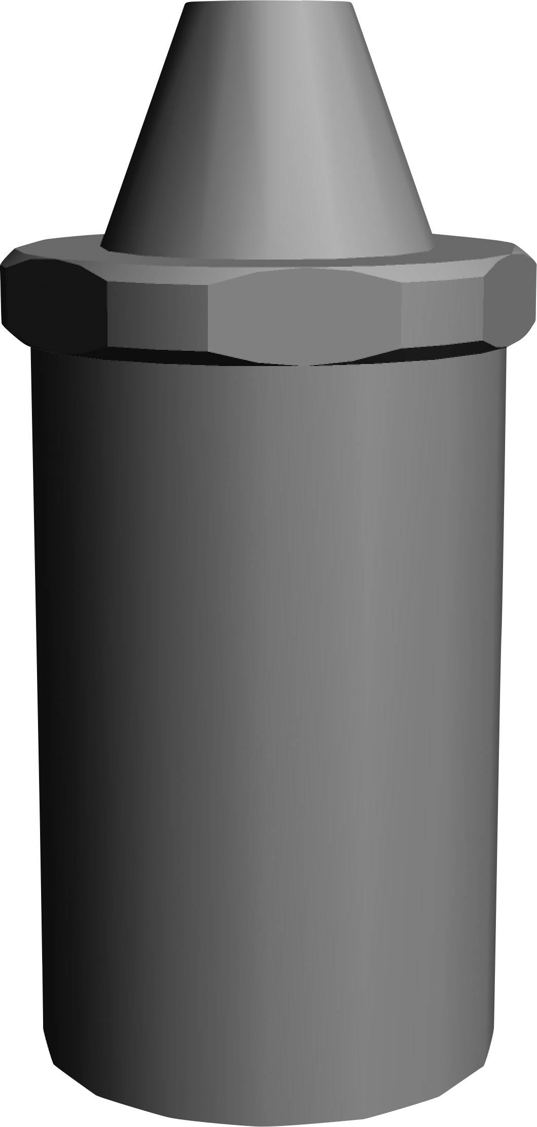 Composant électrotechnique qui ressemble à une tête de connexion cylindrique, couramment utilisé dans les applications électroniques.