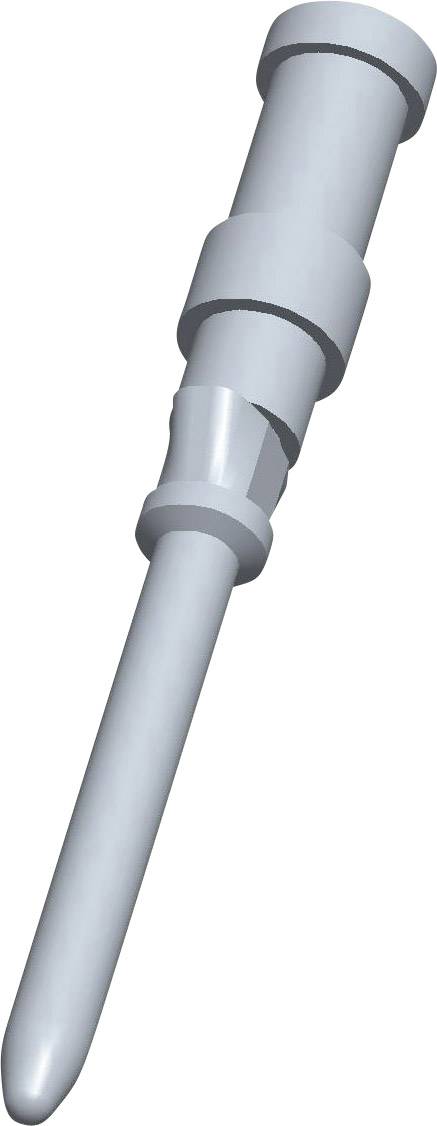 Modèle tridimensionnel argenté d'un embout de canule médicale sur fond blanc.
