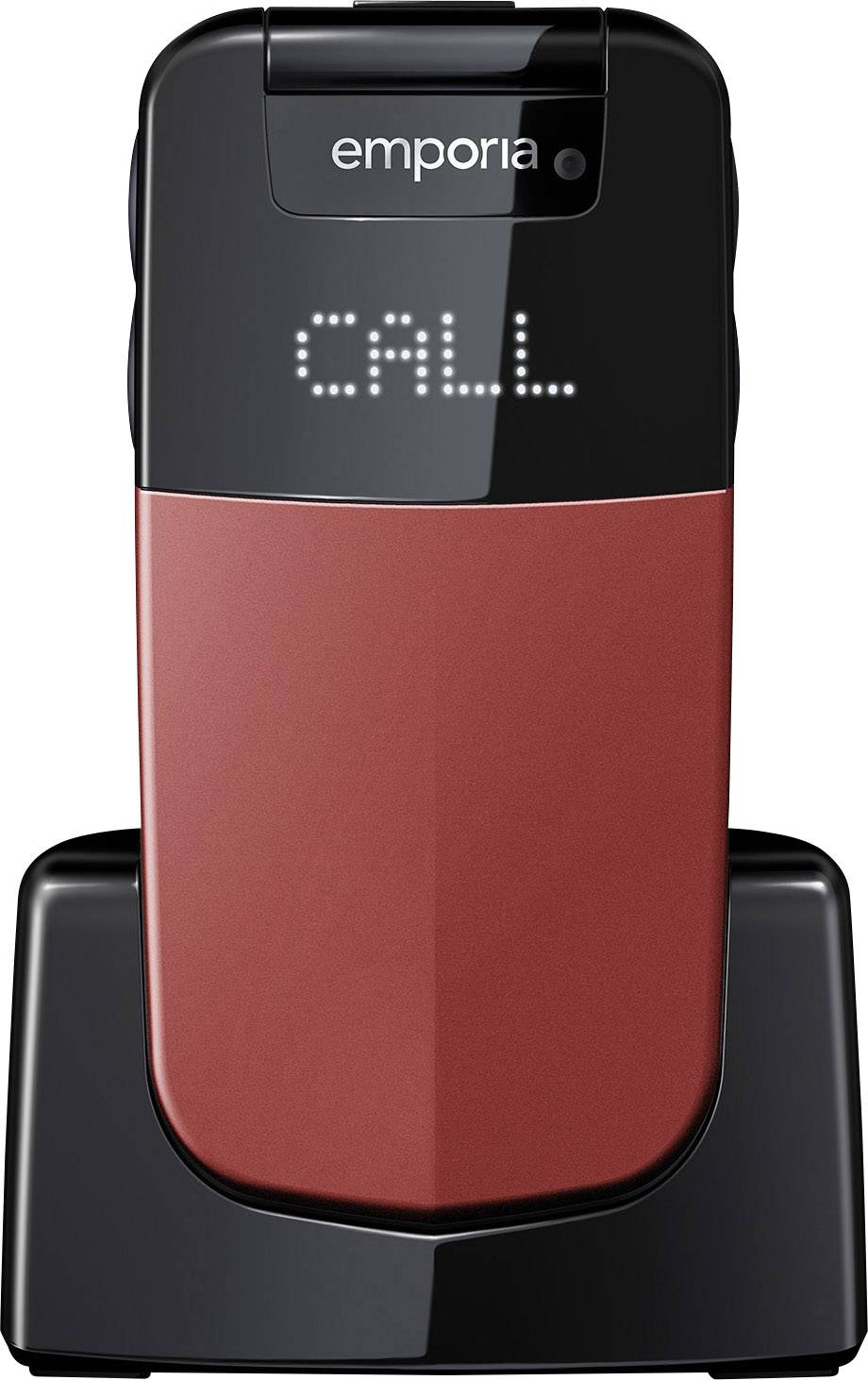 Téléphone portable à clapet pour séniors Emporia Glam avec station de charge, Touche SOS rouge-5