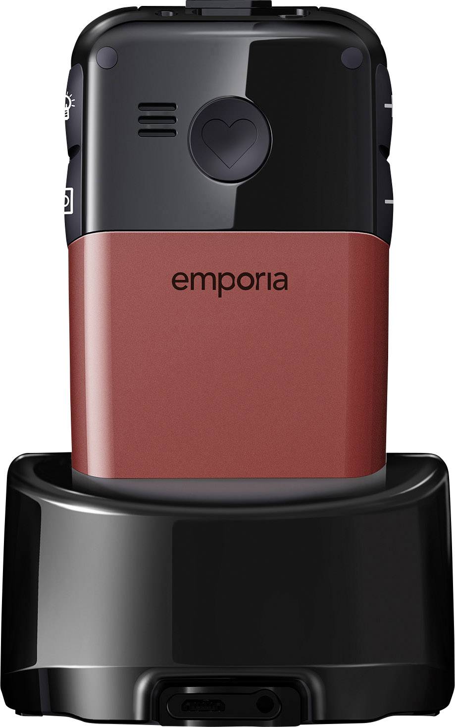 Téléphone portable à clapet pour séniors Emporia Glam avec station de charge, Touche SOS rouge-8