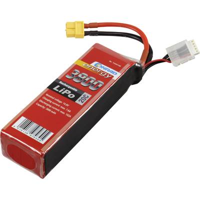 Pack de batterie (LiPo) 14.8 V 3800 mAh Conrad energy 1344148 20 C Softcase XT60