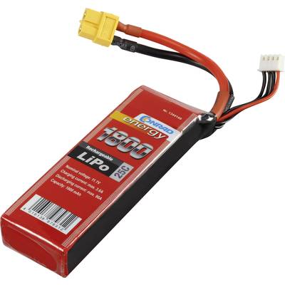 Pack de batterie (LiPo) 11.1 V 1800 mAh Conrad energy 1344149 25 C Softcase XT60