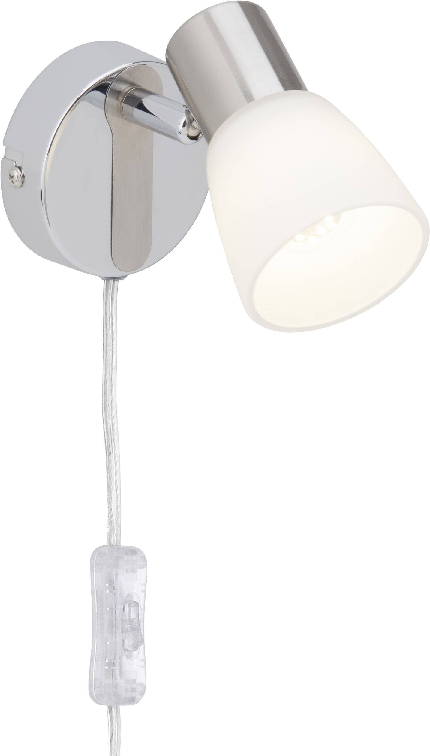 Brilliant Janna G46112/77 Projecteur mural E14 3 W LED chrome