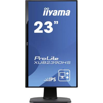Moniteur LED Iiyama ProLite XUB2390HS-B1 CEE E (A - G) 58.4 cm 23 pouces 1920 x 1080 pixels 16:9 5 ms DVI, HDMI™, VGA AH-3