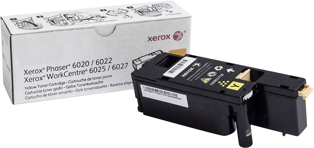 Xerox Cartouche de toner Jaune de Capacité standard Phaser® 6020​/​6022, WorkCentre® 6025​/​6027 (1000 pages) - 106R0275-0