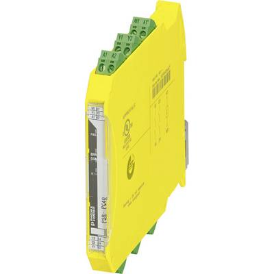 Un module de sécurité électronique jaune avec plusieurs connexions marquées en vert. Il est adapté aux applications nécessitant une haute sécurité.