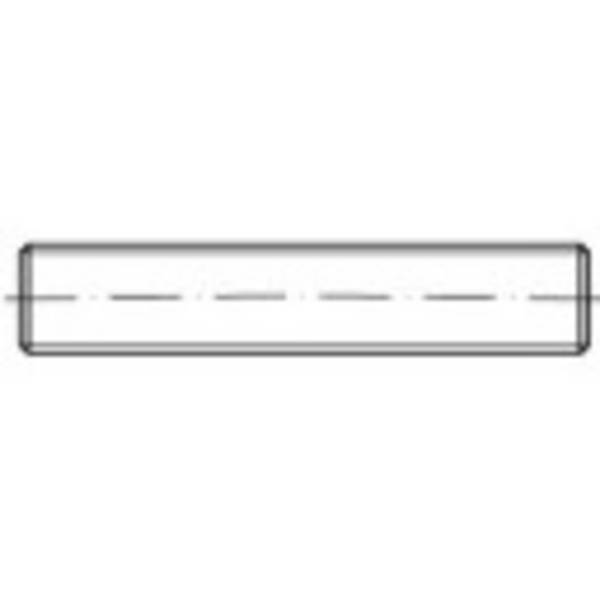 Boulon fileté M6 TOOLCRAFT 134992 40 mm acier étamé par galvanisation 100 pc(s)
