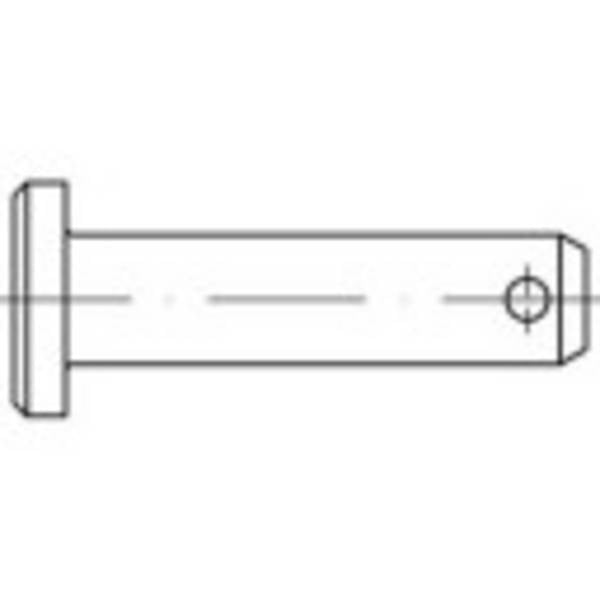 TOOLCRAFT  135889 Boulon (Ø x L) 8 mm x 35 mm  acier étamé par galvanisation 100 pc(s)