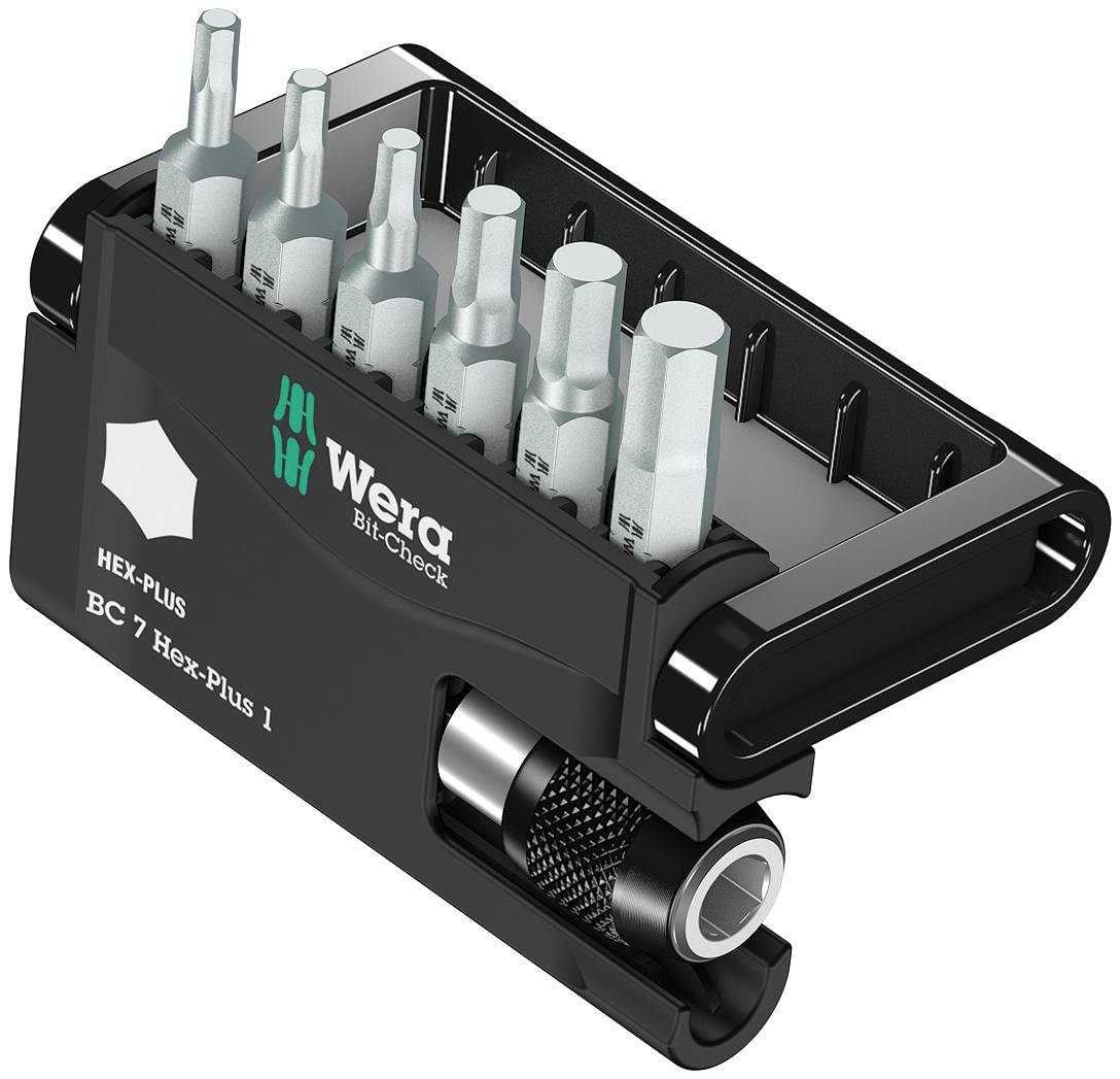 Wera 8040-6 Bit-Check 05056168001 Jeu d'embouts 7 pièces 6 pans intérieurs-0