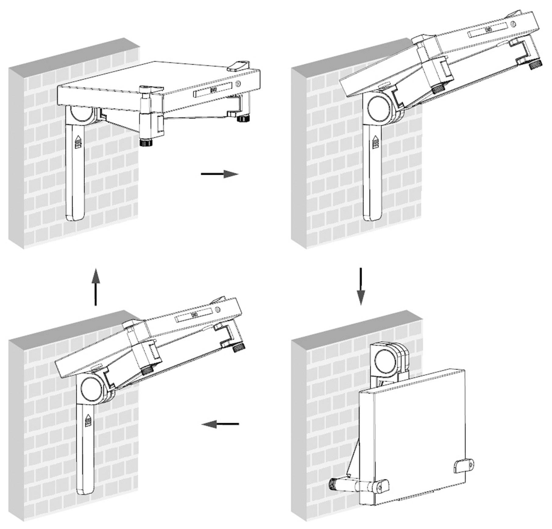 SpeaKa Professional Support pour lecteur Blu-ray Adapté pour série (support): Universel noir-12