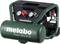 Compresseur portable Metabo, modèle 'Power 180-5 W OF', avec deux manomètres et un bouton de réglage rouge. Idéal pour les travaux artisanaux.