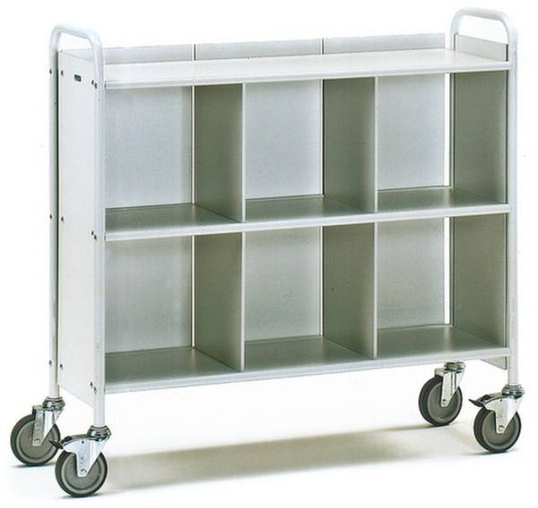 Fetra  Hauptartikel  4878    Chariot roulant de bureau  avec système de blocage  acier  revêtement par poudre  Charge max: 150 kg  gris clair (RAL 7035)