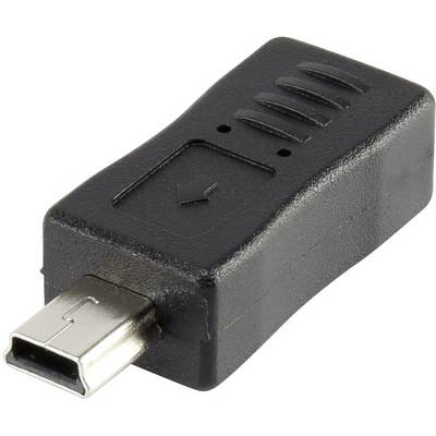 Adaptateur noir avec connecteur Mini-USB.