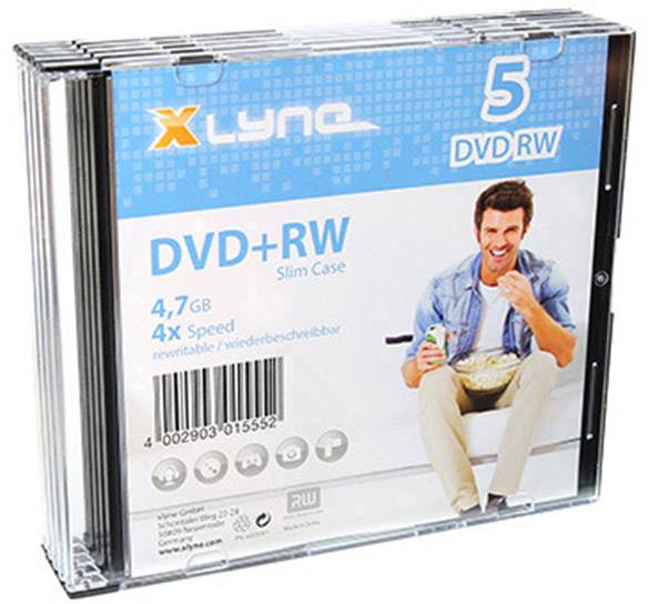 DVD+RW vierge Xlyne 6005000S 5 pc(s) 4.7 GB 120 min réinscriptible Conrad.fr