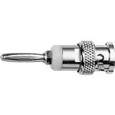 Telegärtner 100023665 Adaptateur de mesure BNC mâle - Banane mâle 4 mm argent