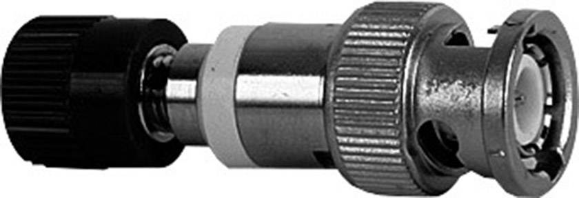 Telegärtner J01008A0625 Adaptateur de mesure BNC mâle - femelle 4 mm rouge, argent