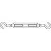 TOOLCRAFT 136621 Tendeur à vis crochet-crochet M12 acier étamé par galvanisation DIN 1480 1 pc(s)