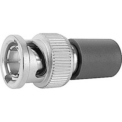 Un connecteur coaxial, typiquement un connecteur BNC, utilisé pour les transmissions vidéo et de données dans les appareils électroniques.