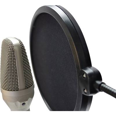 Filtre anti-pop, couvercle de pare-brise de microphone en maille métallique  professionnel à trois couches