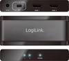 LogiLink Kabel 2 ports Répartiteur mini-DisplayPort compatible avec l'ultra HD 3840 x 2160 pixels noir