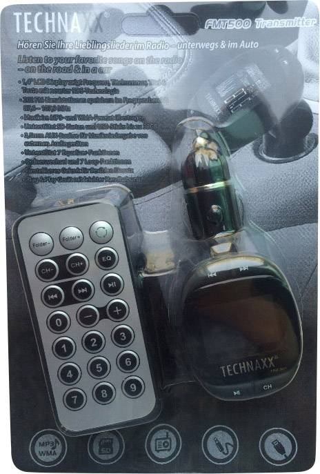 Technaxx FMT500 Emetteur FM avec télécommande, joint à rotule-5
