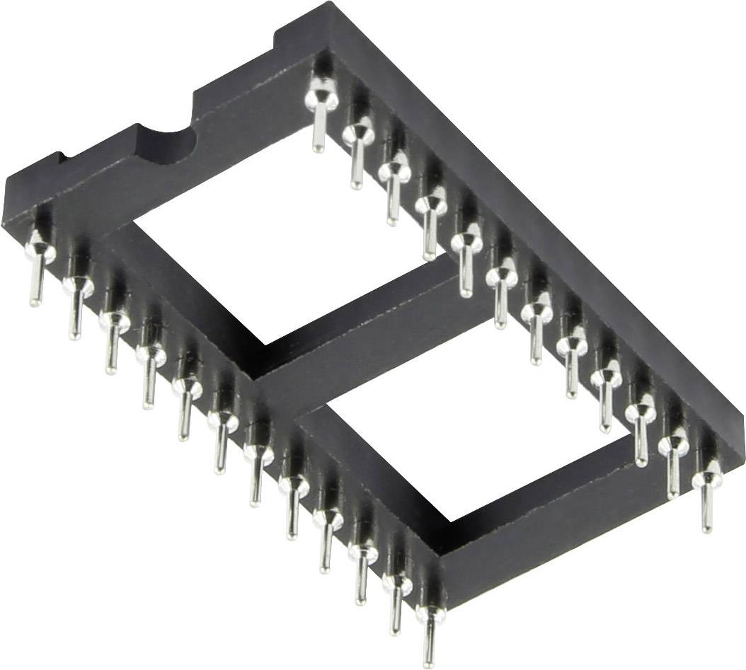 Support de circuit intégré, pas : 15,24 mm, nombre de pôles : 24, 1 pièce