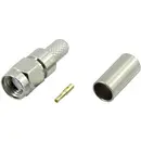 Connecteur SMA inversé mâle droit 50 Ω Tru Components SMA-JC-RG174-1 1 pcs.