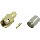 Connecteur Reverse SMA femelle, droit 50 Ω Tru Components SMA-JC-RG58-2 1 pcs.