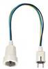 Beha Amprobe 1233D Adaptateur de mesure Prise mâle + contact de protection - prise femelle + contact de protection