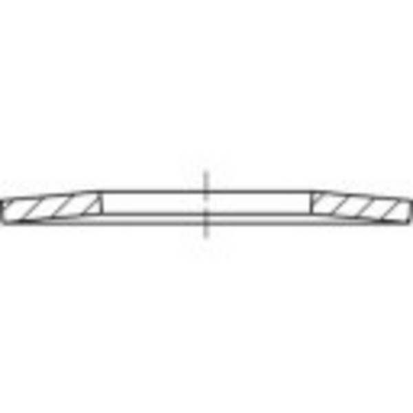 TOOLCRAFT  137524 Rondelle ressort Diamètre intérieur: 82 mm  DIN 2093   Acier à ressort  1 pc(s)