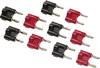 Fluke BP980 Adaptateur de mesure femelle 4 mm, borne à vis - banane mâle 4 mm empilable rouge, noir