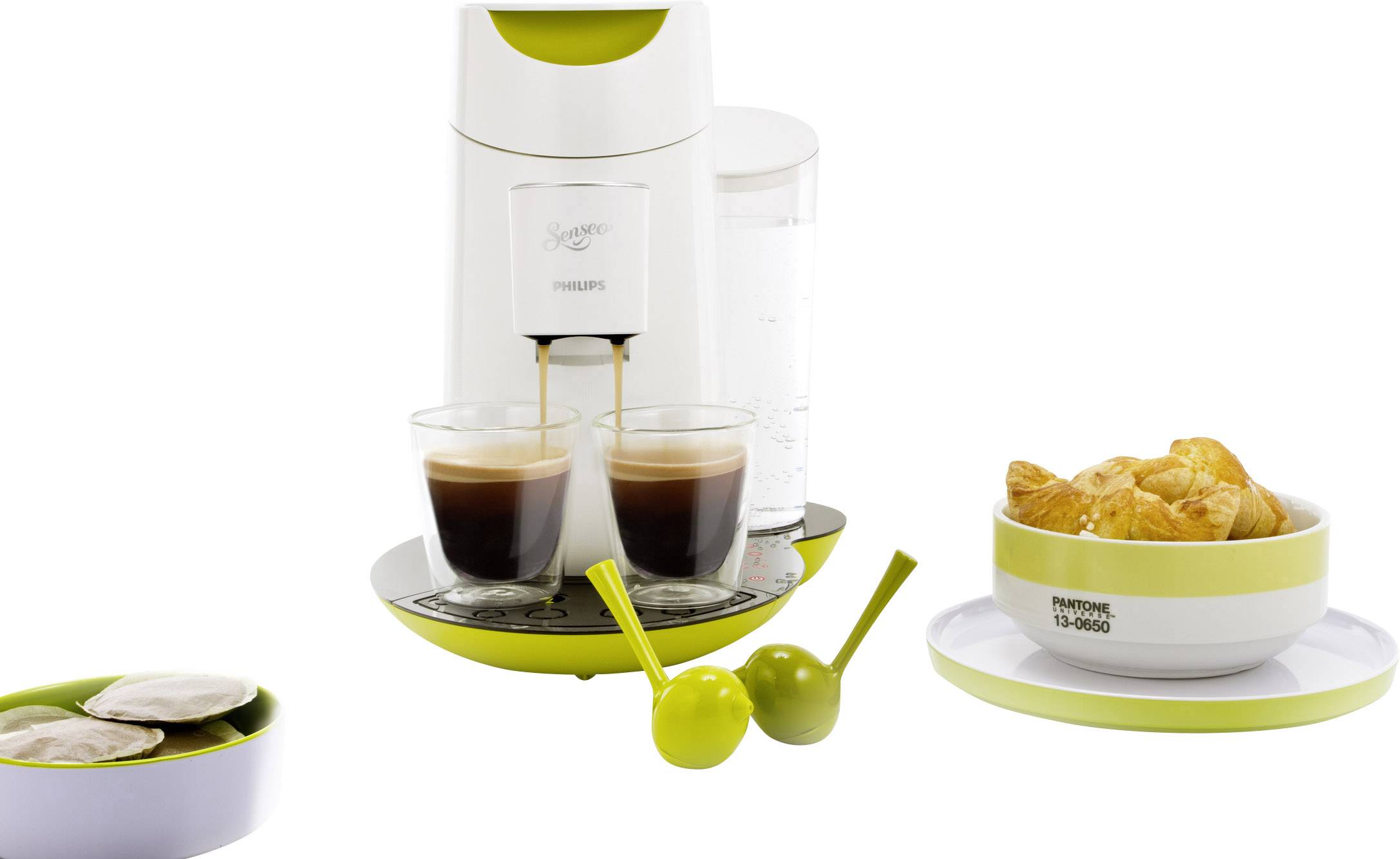 Machine à café à dosette Philips Senseo HD7870/10 Twist Lime Yellow