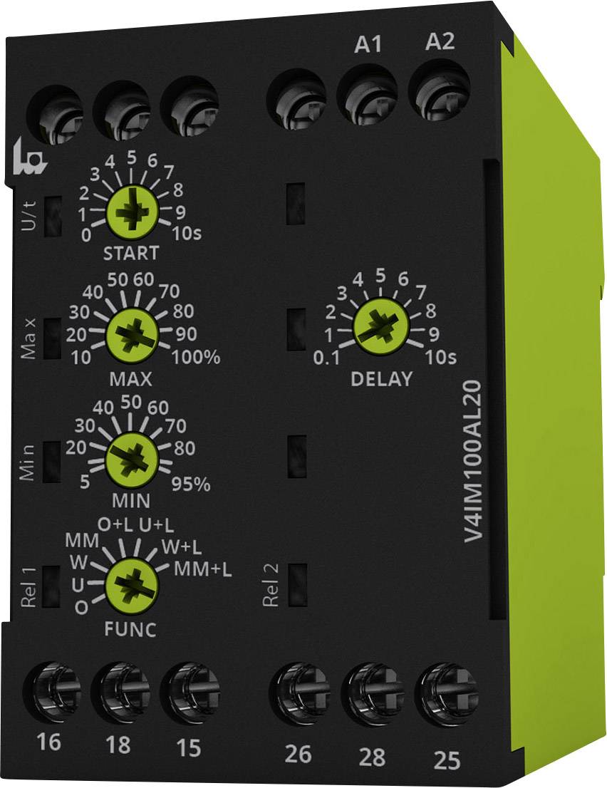 Relais de surveillance 24, 24 - 240, 240 V/DC, V/AC 2 inverseurs (RT) tele V4IM100AL20 24-240V AC/DC 1 pc(s)