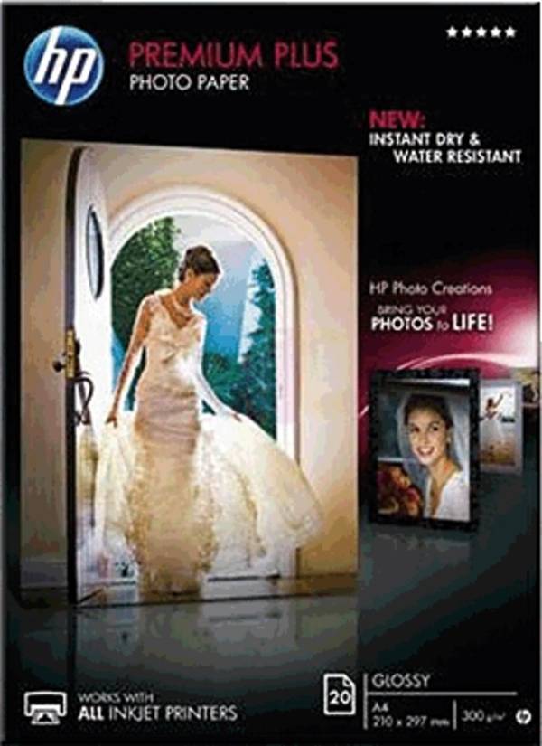 HP Premium Plus Photo Paper CR672A Papier photo DIN A4 300 g/m² 20 feuille(s) ultra-brillant