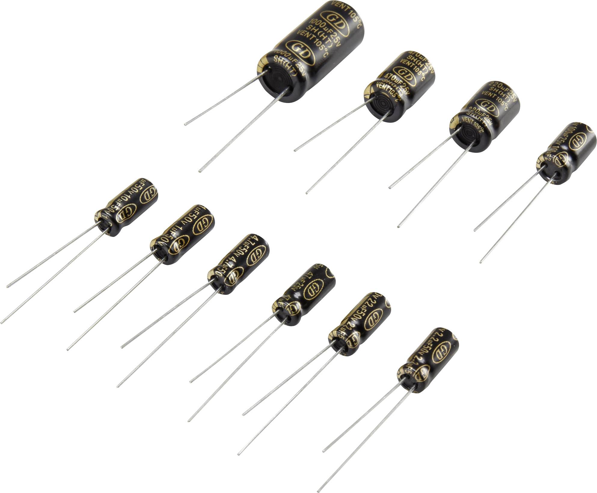 100uf-10000uf Condensateur électrolytique Radial Condensateur Assortiment Set Kit 16-450 V