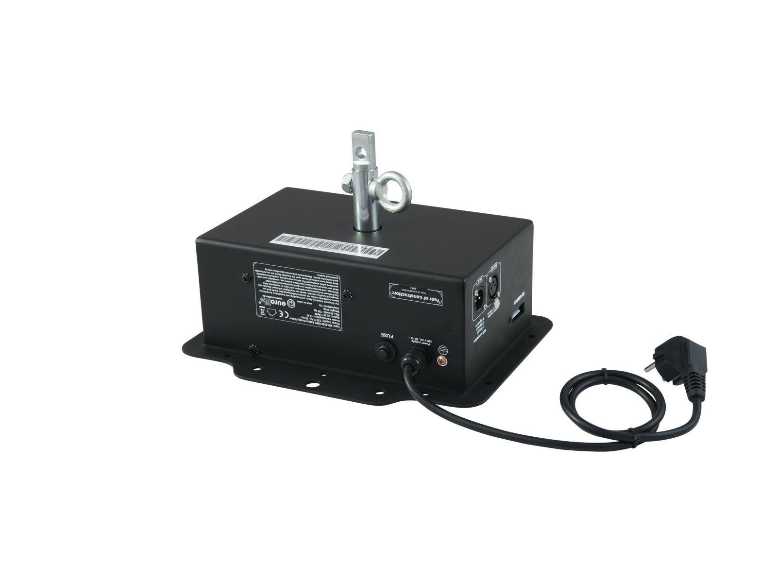 Un adaptateur électrique noir avec câble, adapté à l'alimentation électrique ou à la connexion d'appareils électroniques.