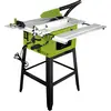 Scie circulaire sur table Zipper ZI-FKS250 Dimensions (table) 630 x 290 mm Profondeur de coupe (max.) 90°/45° : 74 / 63 mm Puissance (détails) 2,2 kW (S6)